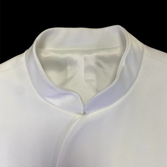 Men's White Mirage Tuxedo Jacket- Easy Care, Gala, Black Tie, Prom, Cruise - Picture 9 of 12